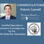 Patrick Cannell Achieves OSBA Certified Specialist Designation in Insurance Coverage Law